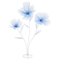 3-Head Wedding Artificial Flower Gradient Blue Wedding Decor Artificial Flower