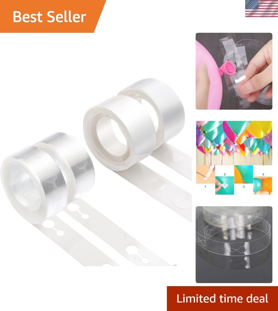 Balloon Arch Decorating Kit – 2 Rolls Tape Strips for Garlands, Party and Wed…