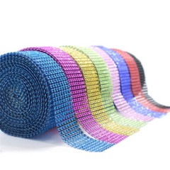 10Yards 8Rows Diamond Mesh Wrap Roll Rhinestone Crystal Ribbons Party Decoration