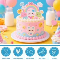 25 Count Edible Paper A4 11.7″ x 8.3″ Printable Frosting Sheets for Edible Pr…