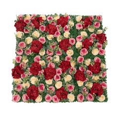 12 Pcs Artificial Flower Wall Panels Faux Hanging Floral Backdrop Decor 40*60cm