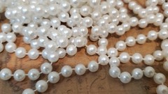 pearl string garland – 8mm plastic beads, 15m long – wedding, party, home decor