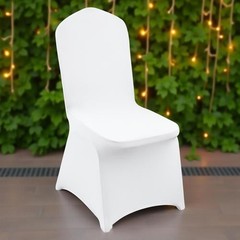 30PCS VEVOR WHITE Stretch Spandex Folding Chair Covers-Wedding Dining pd 41z
