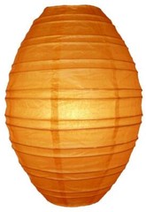 Orange Kawaii Paper Lantern