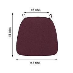Burgundy POLYESTER CUSHION for CHIAVARI CHAIR Wedding Party Ceremony Decoration