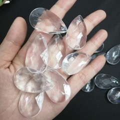 30pcs Acrylic Crystal Drop Pendant Prisms Chandelier Curtain Lamp Hanging Parts