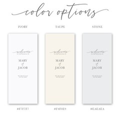 Custom Fabric Wedding Banner | Personalized Wedding Welcome Sign