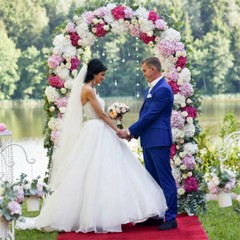 7.5ft Steel Garden Arch Trellis Arbor Climbing Plant Flower Wedding Frame Decors