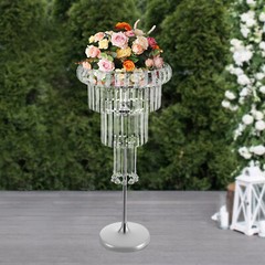 Flower Stand, Wedding Flower Stand with LED, 4 Tier Flower Stand