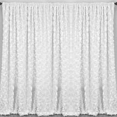 2 Rosette Drape Panels 54″x108″ 20 Colors Window 3D Curtains Wedding Made in USA