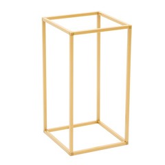 4 Piece Flower Stand Set Gold Metal Rectangular For Wedding Party Table Decor