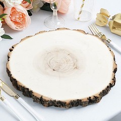 Natural Round Poplar 9″-12″ wide Wood Slices Wedding Decorations Centerpieces