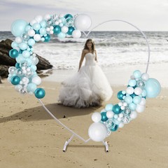 2.1m Wedding Arch Stand Backdrop White Frame Flower Balloon Stand Party Decor US