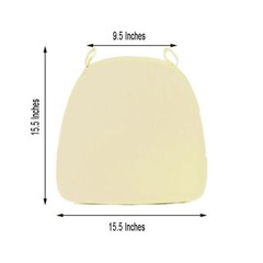 Ivory POLYESTER CUSHION for CHIAVARI CHAIR Wedding Ceremony Dinner Decoration