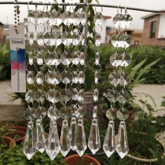 30pcs Long Cone Pendant Acrylic Bead String Garland Chandelier Curtain Party DIY