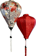 2pcs, 20” AUTHENTIC VIETNAMESE SILK LANTERN — Garlic Umbrella