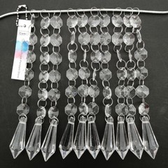 30pcs Long Cone Pendant Acrylic Bead String Garland Chandelier Curtain Party DIY
