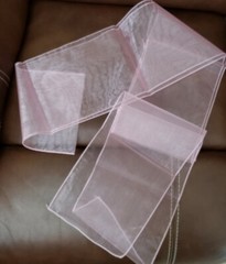 130pc Organza Chair Sashes Bows Wedding Banquet Party Event Decor New – Pink