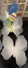 Nylon Mesh 12 Handmade Butterflies Home Decor. 2c.