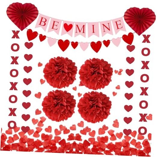 Valentines Day Decorations Set Valentines Decor with BE Mine Love Heart XO