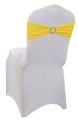 100 Spandex Stretch Chair Cover Sashes Bows for Wedding Party (Yellow)~FREE SHIP