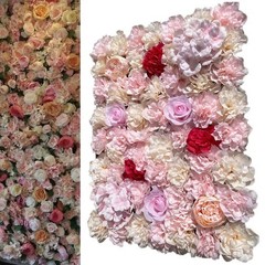 20 Pack Artificial Silk Flower Wall Panels Wedding Photography Party Venue Decor