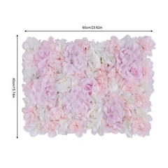 12 pcs Artificial Hydrangea Flower Wall Panel Party Garden Wedding Party Decor