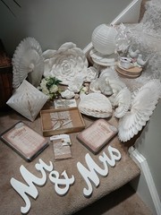 Wedding Decor , Perfect For A Budget Wedding ,Invitations , Bouquet -Lot Misc