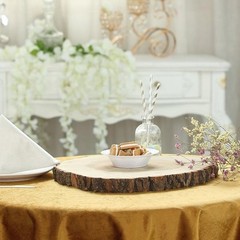 Natural Round Poplar 14-18″ wide Thick Wood Slices Wedding Party Centerpieces