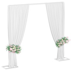 10ft Square Heavy Duty Wedding Arch Backdrop Stand Party Flower Decor Adjustable