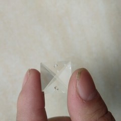 100pcs 18*18MM 2 holes Square Crystal Beads Prism Pendants Chandelier Lamp Parts