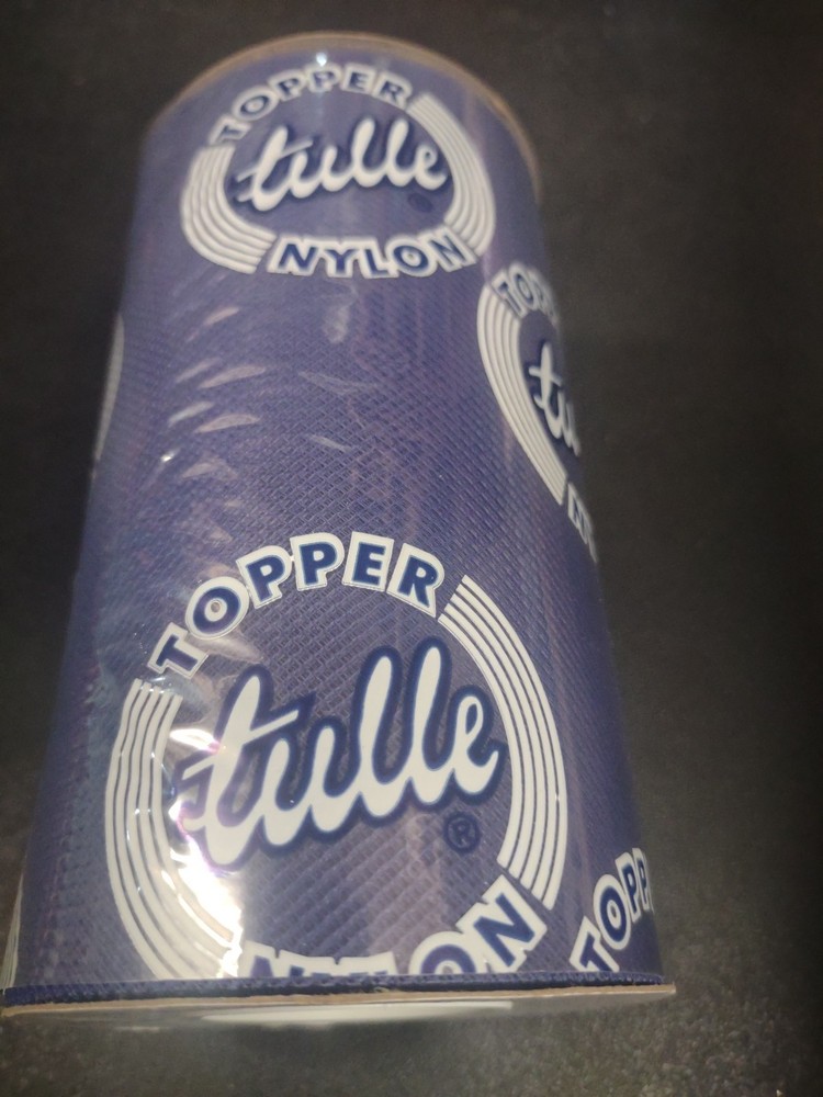 25 Yards Vintage Topper Tulle Net Ribbon, Royal Blue, Wedding Netting Mesh 6″