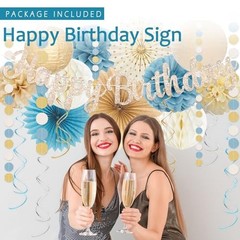 Dusty Blue Beige Champagne Women Birthday Dusty Blue Beige-champagne
