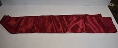 REWOMC Smooth Satin Table Runner Burgundy 12″ x 108″ for Weddings Birthdays