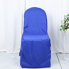 50 Royal Blue Polyester BANQUET CHAIR COVERS Wedding Party Reception Decorations