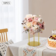 Circular Flower Stands 10Pcs Wedding Flower Stand, Gold Flower Stand Home Decor