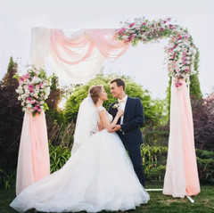 Square Wedding Arch hanging Flower Silver Metal Stand for Wedding party Ceremony
