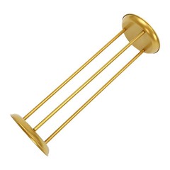 6 Pcs Columnar Gold Decorative Flower Stands Display Stand For Weddings 20*60cm