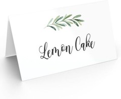 Printed Party Table Place Cards for All Occasions and 2x 3.5 inches, Branch