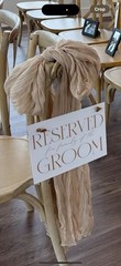 Reserved Signs For Bride Family And Groom Family