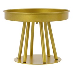 10Pcs Circular Flower Stands 5.91inch Tall Gold Flower Stand for Wedding Decor