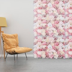 12Pcs Artificial Silk Fabric Flower Wall Panel Banquet Wedding Party Decor