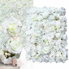 12* Artificial Flower Wall Panel Wedding Backdrop Event Party Flower Wall Panel