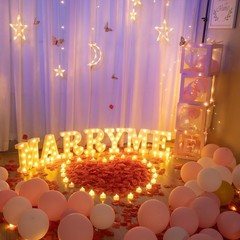 BDUSXYZ 6147pcs Marry Me LED Marquee Light Up Letters Sign Proposal Decoratio…
