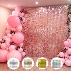Square Shimmer Sequin Backdrop Wall Panels Great Events Birthday Party Decor DIY