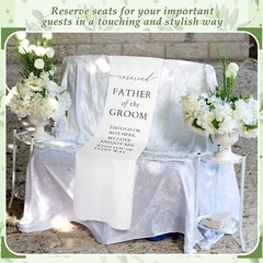 Reserved Wedding Memorial Chair Sign with Love from Heaven Cotton Linen Memor…