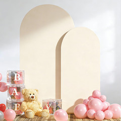 Arch Cover Set 7.2Ft,6Ft,Arch Backdrop Cover Wedding Spandex Fitted round Top Ch
