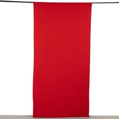 5 ft x 10 ft RED 4-Way Stretch Spandex Divider Backdrop Curtain Party Wedding