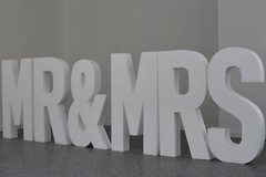 Lettering “Mr & Mrs” Letters 50-99cm Engagement Wedding Decoration Styrofoam