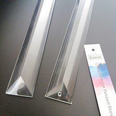 10pcs 180mmx22mm Clear K9 Rectangle Long Crystal Prisms Drop Pendants Chandelier